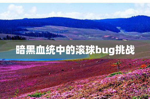 暗黑血统中的滚球bug挑战