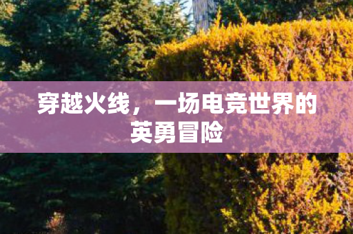 穿越火线,一场电竞世界的英勇冒险 穿越火线,一场电竞世界的英勇冒险