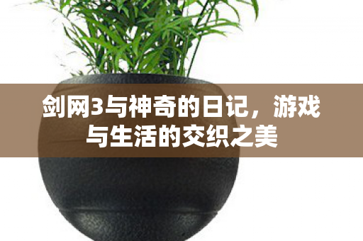 剑网3与神奇的日记，游戏与生活的交织之美