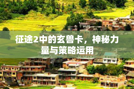 征途2中的玄兽卡，神秘力量与策略运用