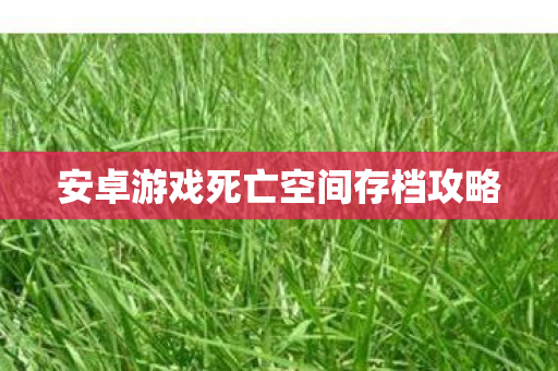 安卓游戏死亡空间存档攻略 安卓游戏死亡空间存档攻略