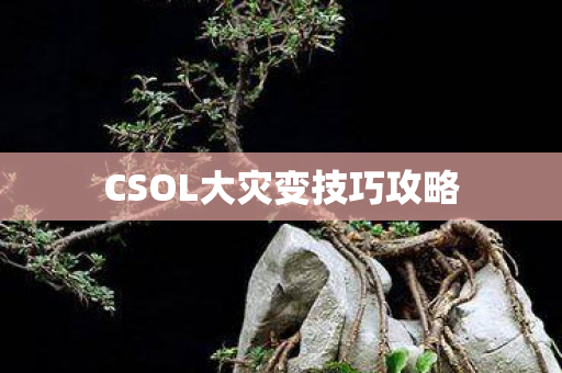 CSOL大灾变技巧攻略