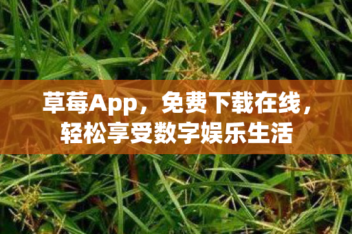 草莓App，免费下载在线，轻松享受数字娱乐生活
