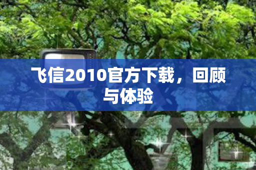 飞信2010官方下载,回顾与体验 飞信2010官方下载,回顾与体验