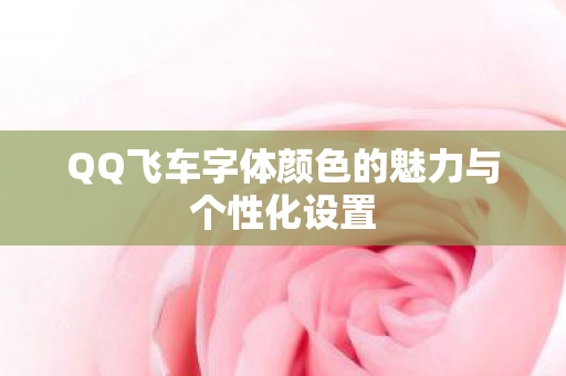QQ飞车字体颜色的魅力与个性化设置 QQ飞车字体颜色的魅力与个性化设置