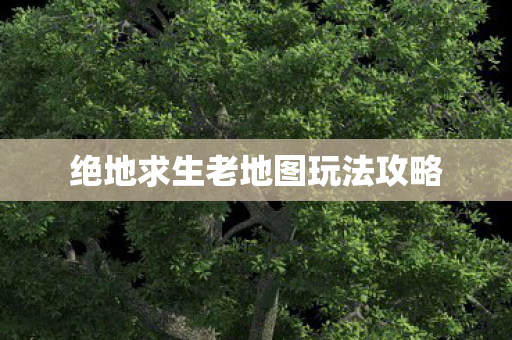 绝地求生老地图玩法攻略