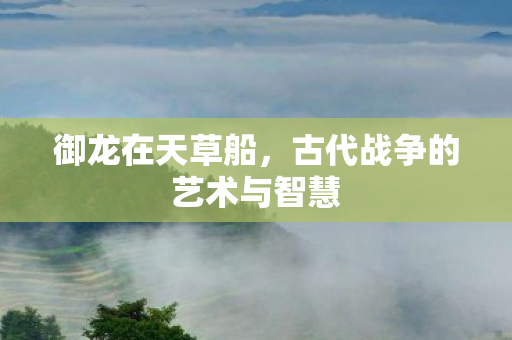 御龙在天草船,古代战争的艺术与智慧 御龙在天草船,古代战争的艺术与智慧