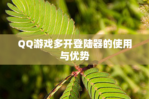 QQ游戏多开登陆器的使用与优势