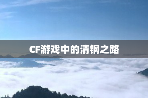 CF游戏中的清钢之路