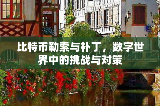 比特币勒索与补丁,数字世界中的挑战与对策 比特币勒索与补丁,数字世界中的挑战与对策