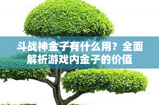 斗战神金子有什么用?全面解析游戏内金子的价值 斗战神金子有什么用?全面解析游戏内金子的价值