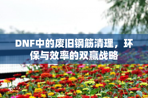 DNF中的废旧钢筋清理,环保与效率的双赢战略 DNF中的废旧钢筋清理,环保与效率的双赢战略