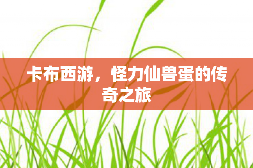 卡布西游,怪力仙兽蛋的传奇之旅 卡布西游,怪力仙兽蛋的传奇之旅