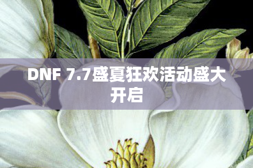 DNF 7.7盛夏狂欢活动盛大开启 DNF 7.7盛夏狂欢活动盛大开启