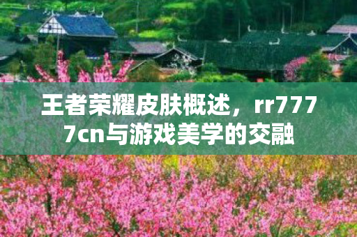 王者荣耀皮肤概述,rr7777cn与游戏美学的交融 王者荣耀皮肤概述,rr7777cn与游戏美学的交融
