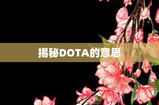 揭秘DOTA的意思 揭秘DOTA的意思