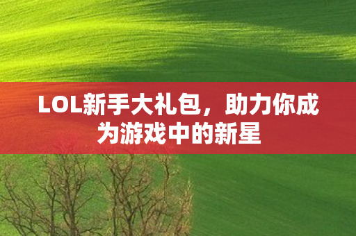 LOL新手大礼包,助力你成为游戏中的新星 LOL新手大礼包,助力你成为游戏中的新星