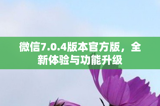 微信7.0.4版本官方版，全新体验与功能升级