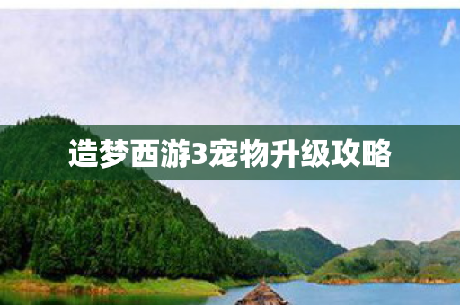 造梦西游3宠物升级攻略 造梦西游3宠物升级攻略