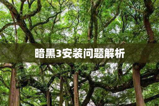 暗黑3安装问题解析 暗黑3安装问题解析