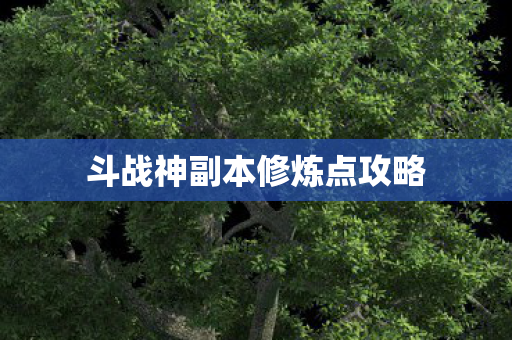 斗战神副本修炼点攻略 斗战神副本修炼点攻略