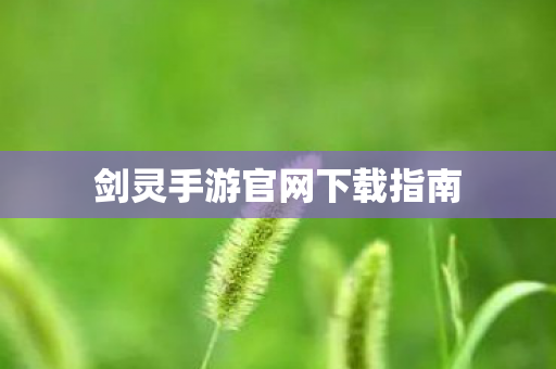 剑灵手游官网下载指南 剑灵手游官网下载指南