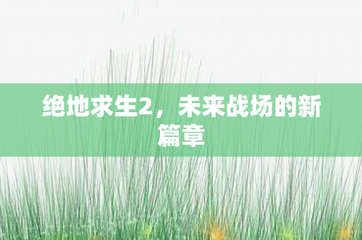 绝地求生2,未来战场的新篇章 绝地求生2,未来战场的新篇章