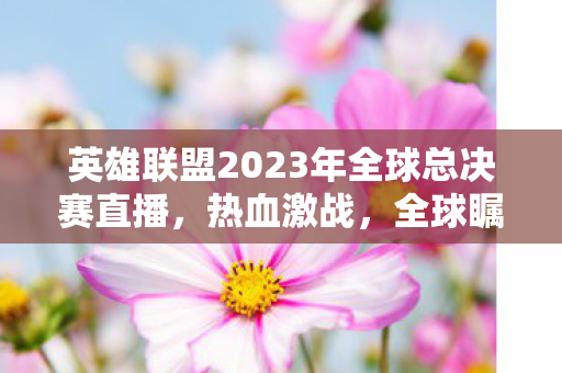英雄联盟2023年全球总决赛直播,热血激战,全球瞩目 英雄联盟2023年全球总决赛直播,热血激战,全球瞩目