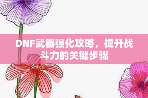 DNF武器强化攻略,提升战斗力的关键步骤 DNF武器强化攻略,提升战斗力的关键步骤