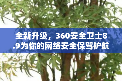 全新升级,360安全卫士8.9为你的网络安全保驾护航 全新升级,360安全卫士8.9为你的网络安全保驾护航