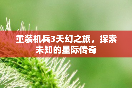 重装机兵3天幻之旅,探索未知的星际传奇 重装机兵3天幻之旅,探索未知的星际传奇