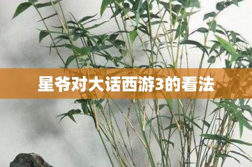 星爷对大话西游3的看法 星爷对大话西游3的看法