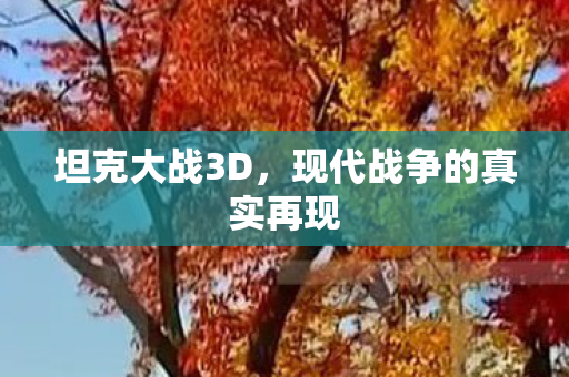 坦克大战3D,现代战争的真实再现 坦克大战3D,现代战争的真实再现