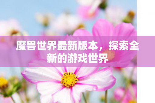 魔兽世界最新版本，探索全新的游戏世界
