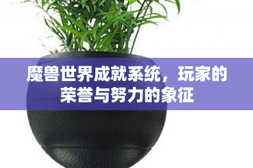 魔兽世界成就系统,玩家的荣誉与努力的象征 魔兽世界成就系统,玩家的荣誉与努力的象征