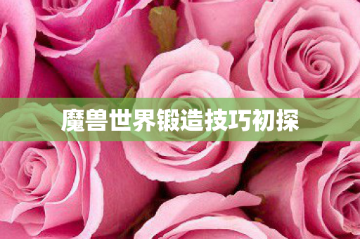 魔兽世界锻造技巧初探 魔兽世界锻造技巧初探