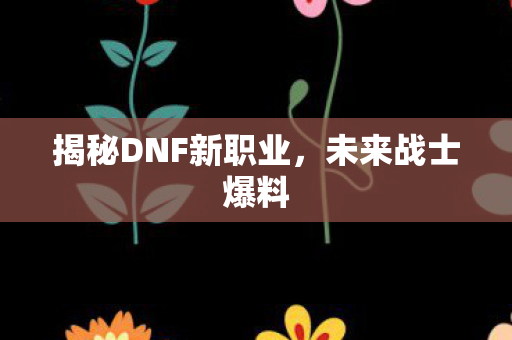 揭秘DNF新职业,未来战士爆料 揭秘DNF新职业,未来战士爆料