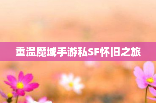 重温魔域手游私SF怀旧之旅 重温魔域手游私SF怀旧之旅