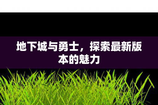 地下城与勇士,探索最新版本的魅力 地下城与勇士,探索最新版本的魅力