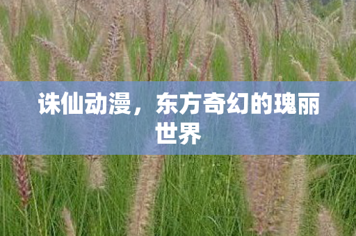 诛仙动漫，东方奇幻的瑰丽世界