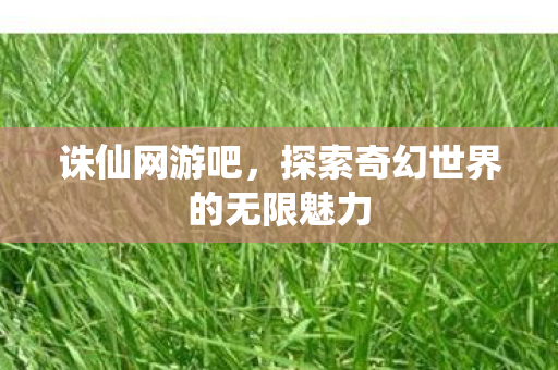 诛仙网游吧,探索奇幻世界的无限魅力 诛仙网游吧,探索奇幻世界的无限魅力