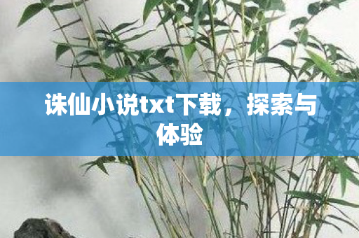诛仙小说txt下载,探索与体验 诛仙小说txt下载,探索与体验