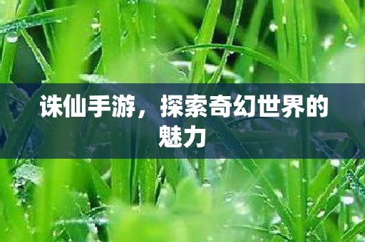 诛仙手游,探索奇幻世界的魅力 诛仙手游,探索奇幻世界的魅力