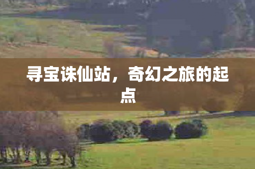 寻宝诛仙站,奇幻之旅的起点 寻宝诛仙站,奇幻之旅的起点