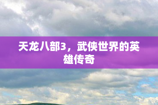 天龙八部3,武侠世界的英雄传奇 天龙八部3,武侠世界的英雄传奇