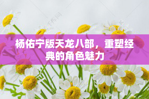 杨佑宁版天龙八部,重塑经典的角色魅力 杨佑宁版天龙八部,重塑经典的角色魅力