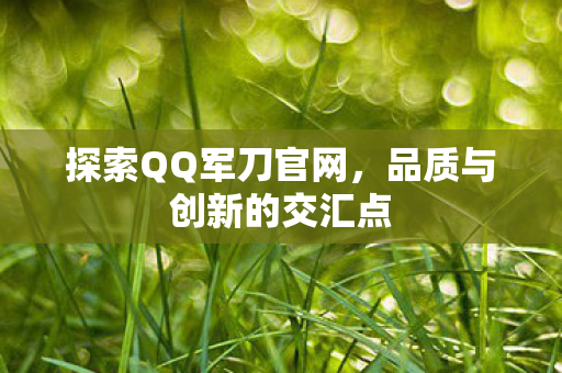 探索QQ军刀官网,品质与创新的交汇点 探索QQ军刀官网,品质与创新的交汇点