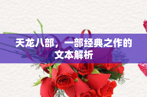 天龙八部，一部经典之作的文本解析