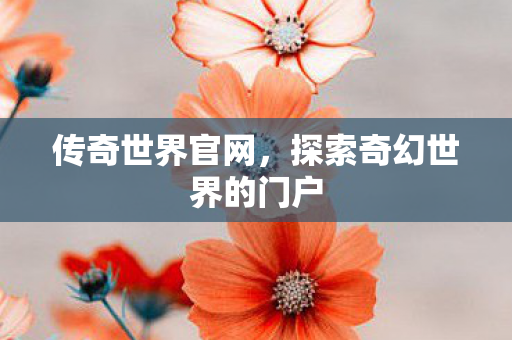 传奇世界官网,探索奇幻世界的门户 传奇世界官网,探索奇幻世界的门户