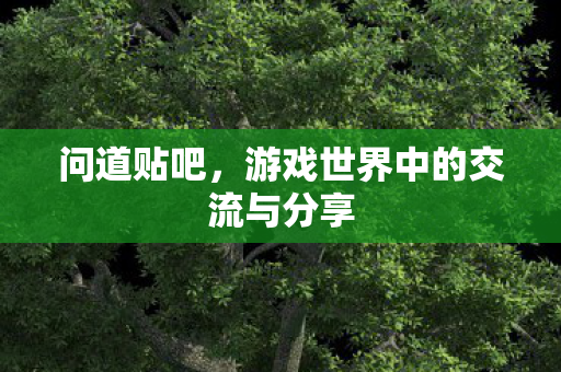 问道贴吧,游戏世界中的交流与分享 问道贴吧,游戏世界中的交流与分享